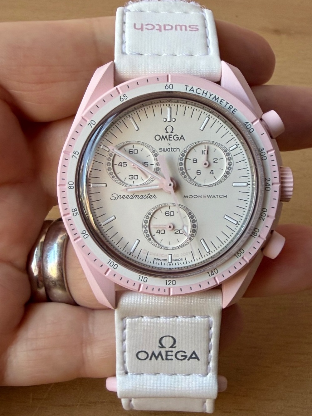 OMEGA X SWATCH MISSION TO VENUS SpeedMaster Moon Swatch 42mm Watch Pristine